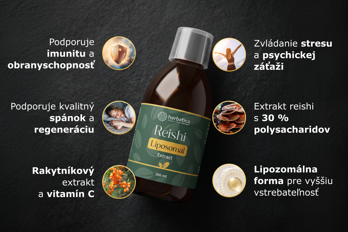 Lipozomálny extrakt Reishi - 200 ml - Herbatica